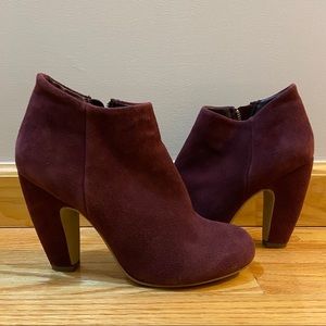 Steve Madden Panelope Wine Red Booties sz 7.5